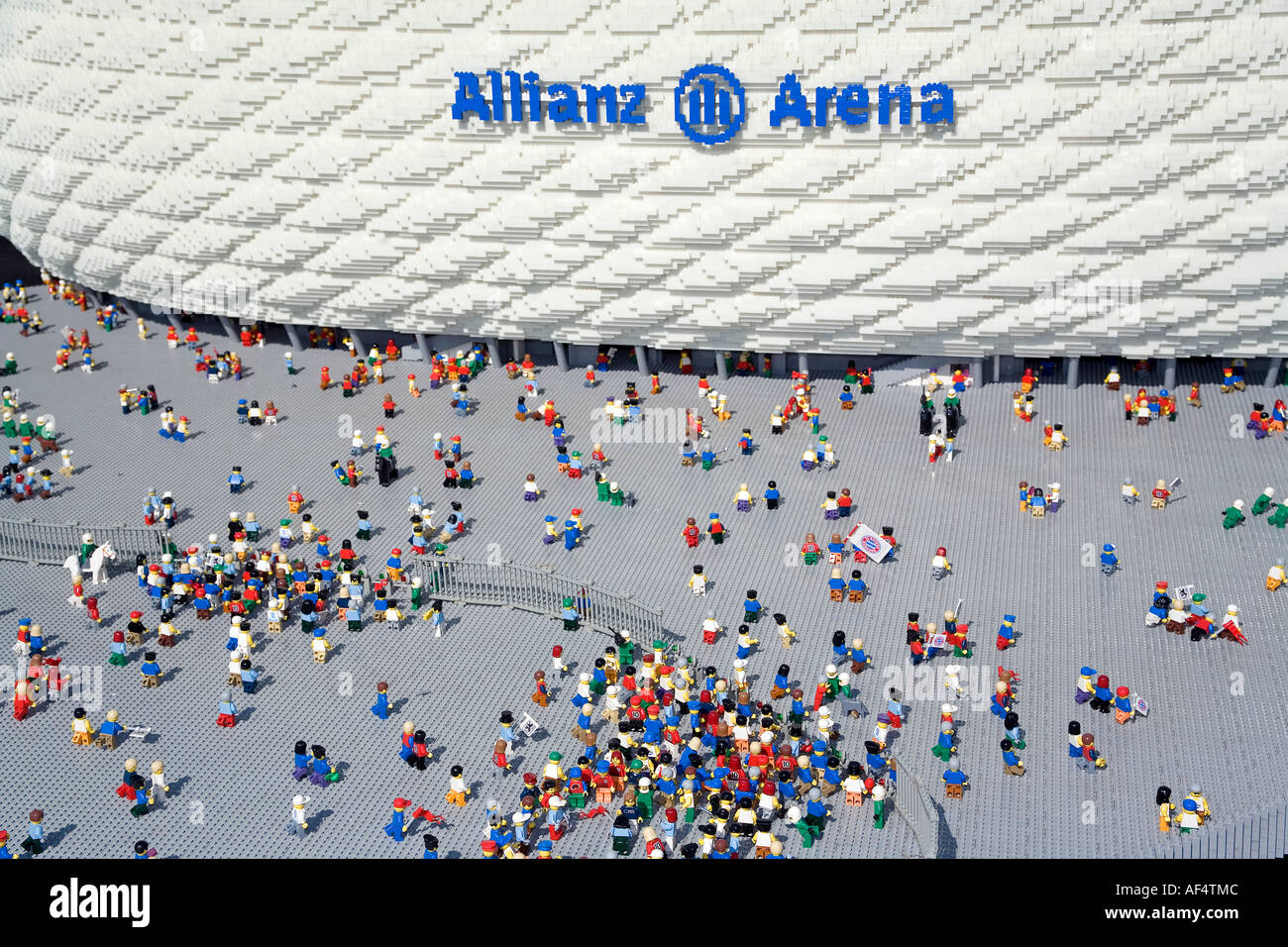 Le stade de football de Lego viersion à Legoland Windsor Photo