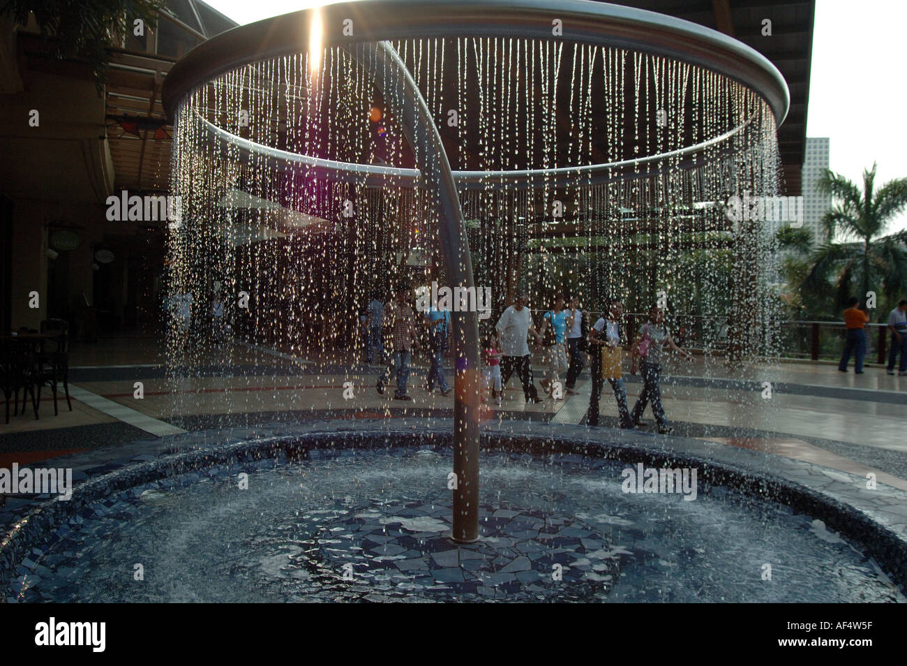 Water fountain Greenbelt 3 shopping eating and cinema mall Makati City