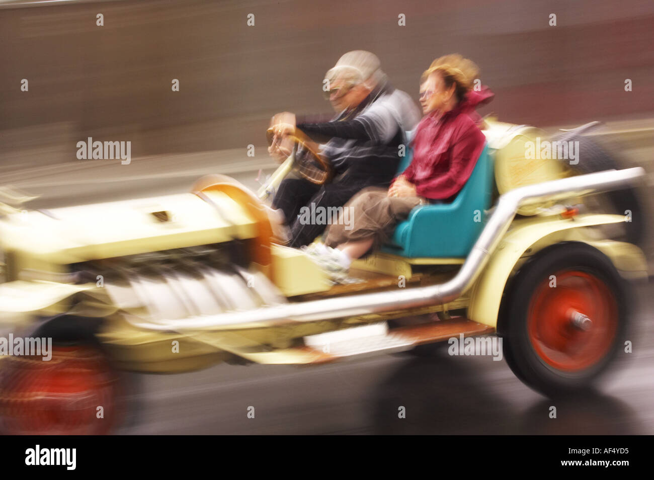 Vintage Car Demonstration Classic Street Racing Dunedin South Island