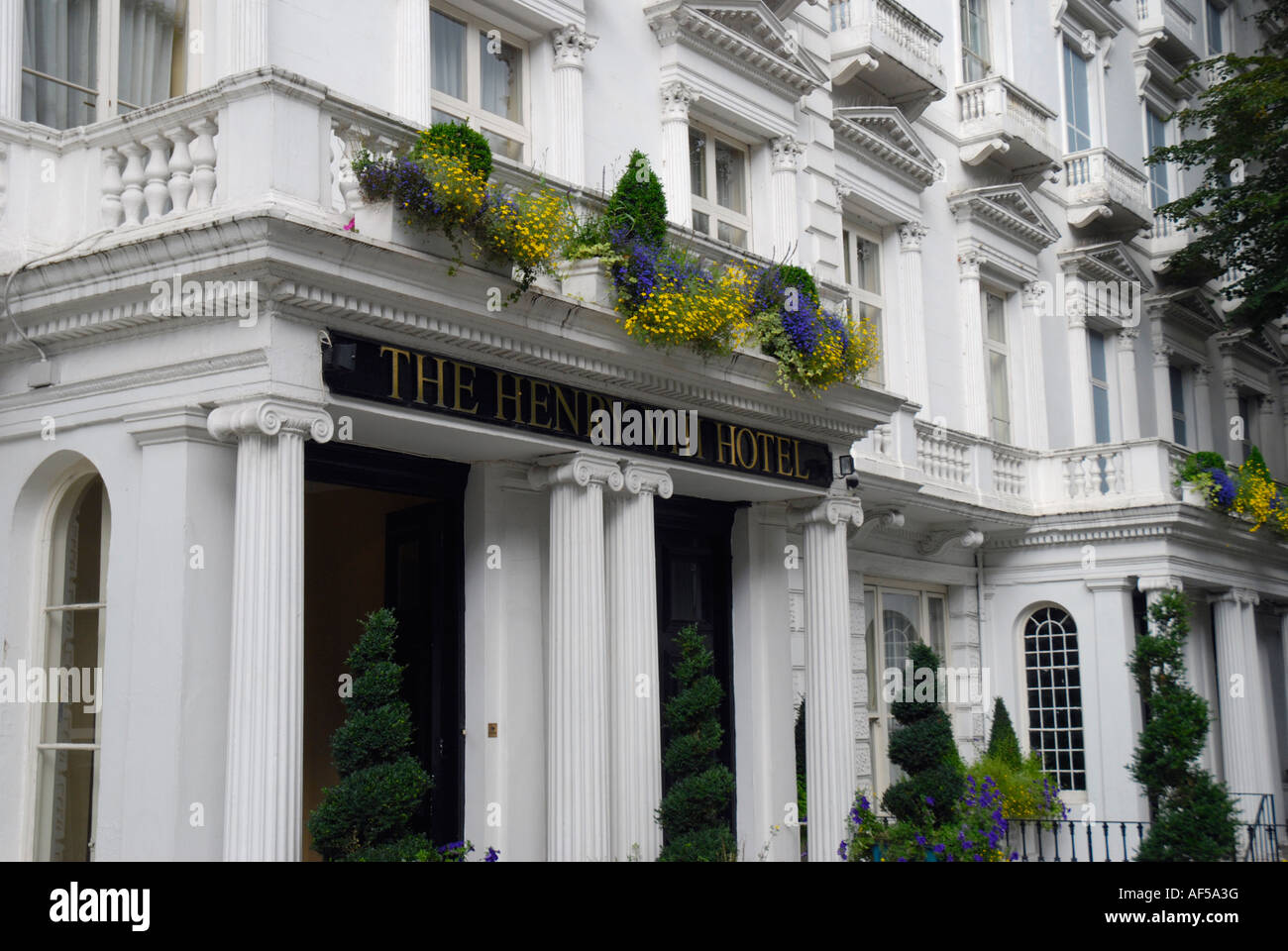 The Henry VIII Hotel in Leinster Gardens London Stock Photo Alamy