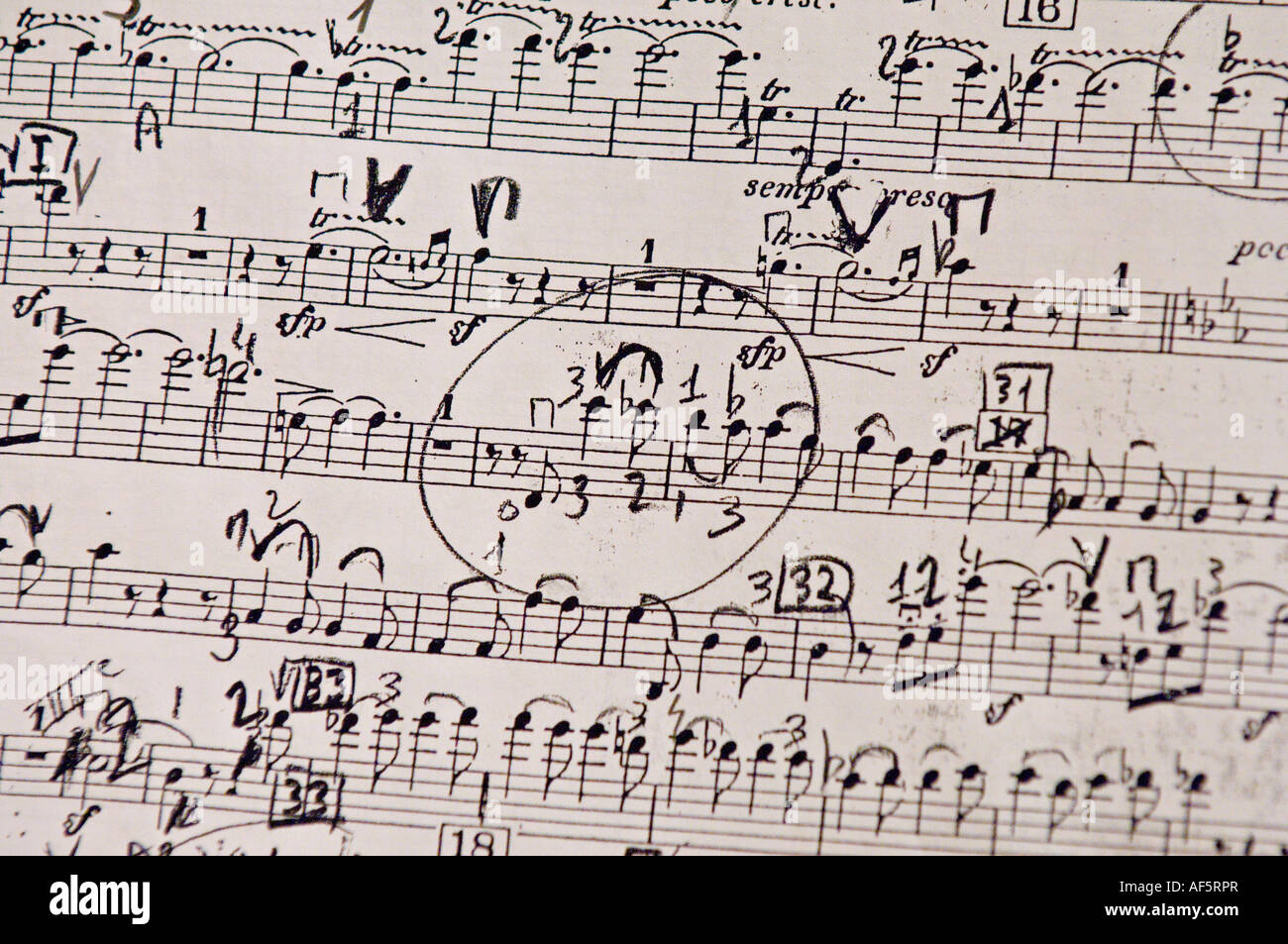 Music score hires stock photography and images Alamy