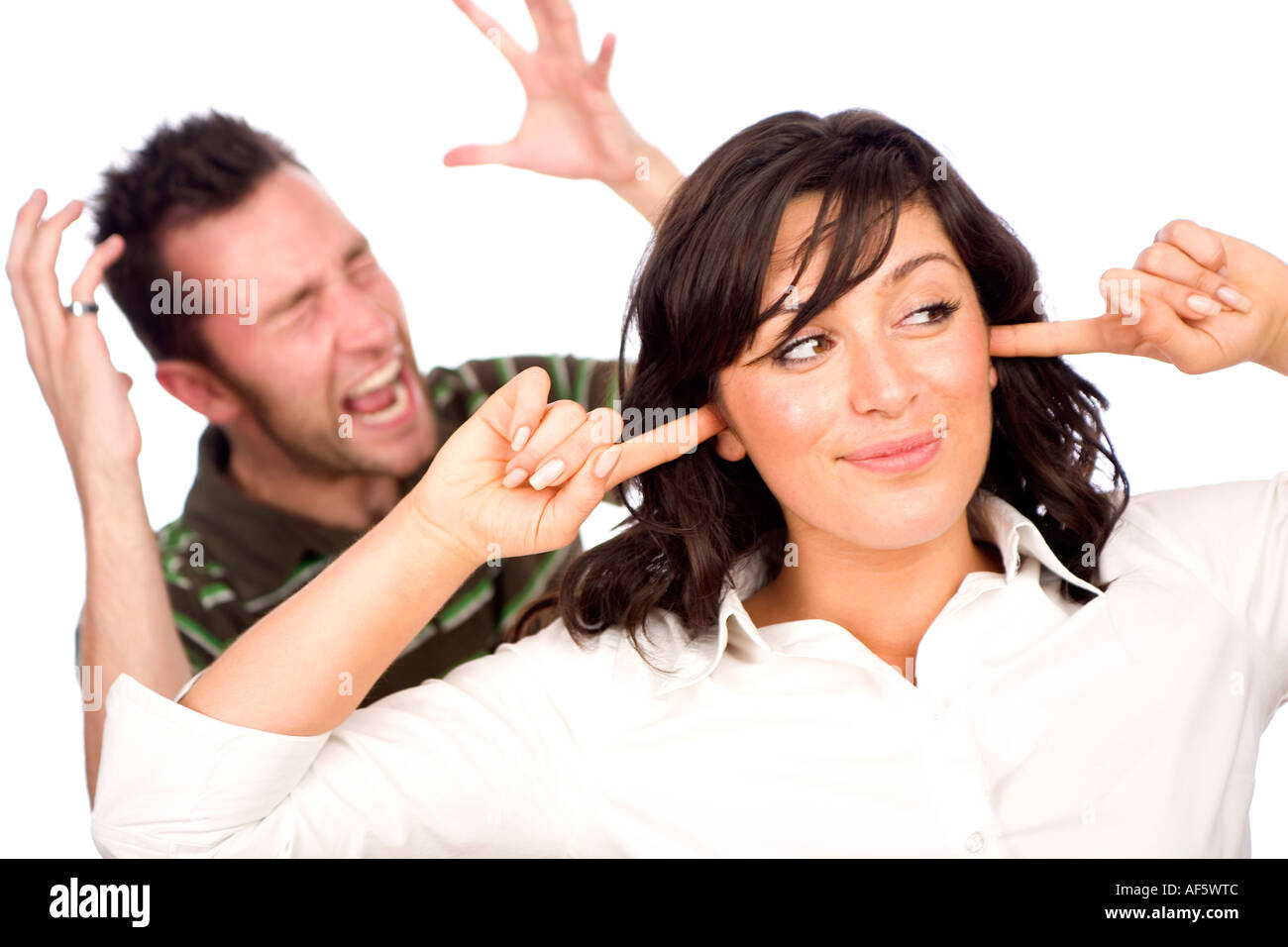 Couple having an argument Stock Photo Alamy