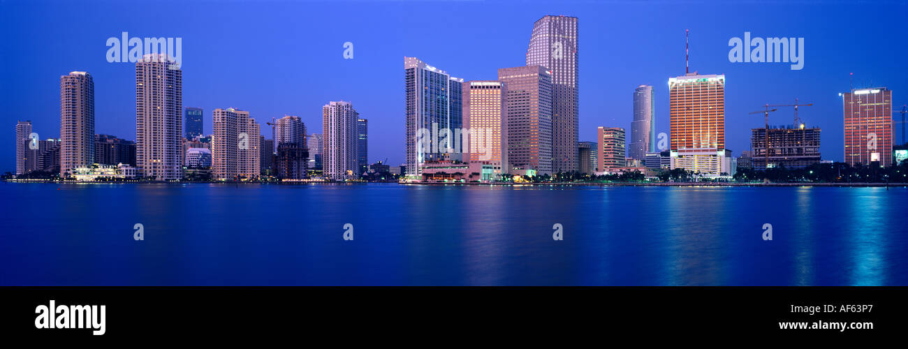 High rise skyscraper skyscrapers building buildings biscayne bay water ...