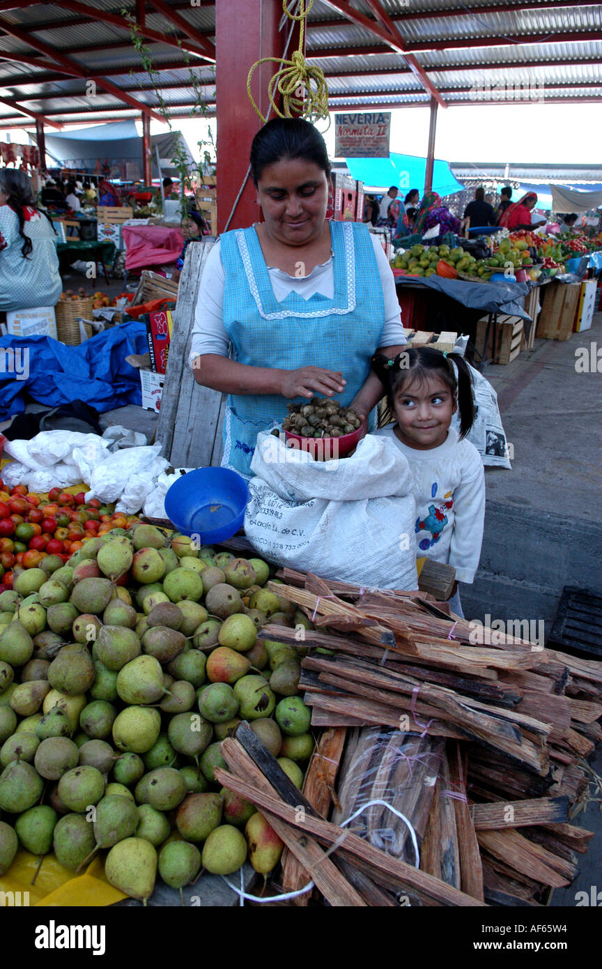 Sunday market of the town of Tlacolula Oaxaca state Mexico Stock Photo