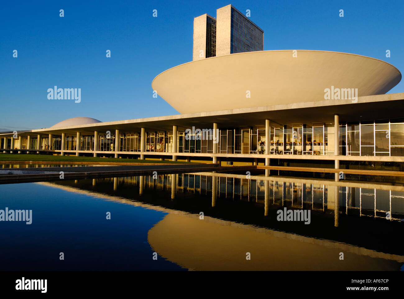 Brasilia architecture. Brazil National Congress Architect Oscar