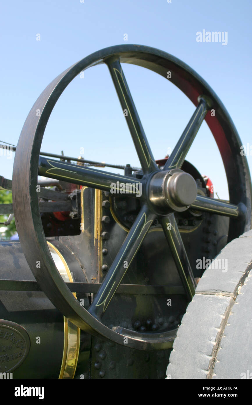 Traction Engine Flywheel Stock Photo
