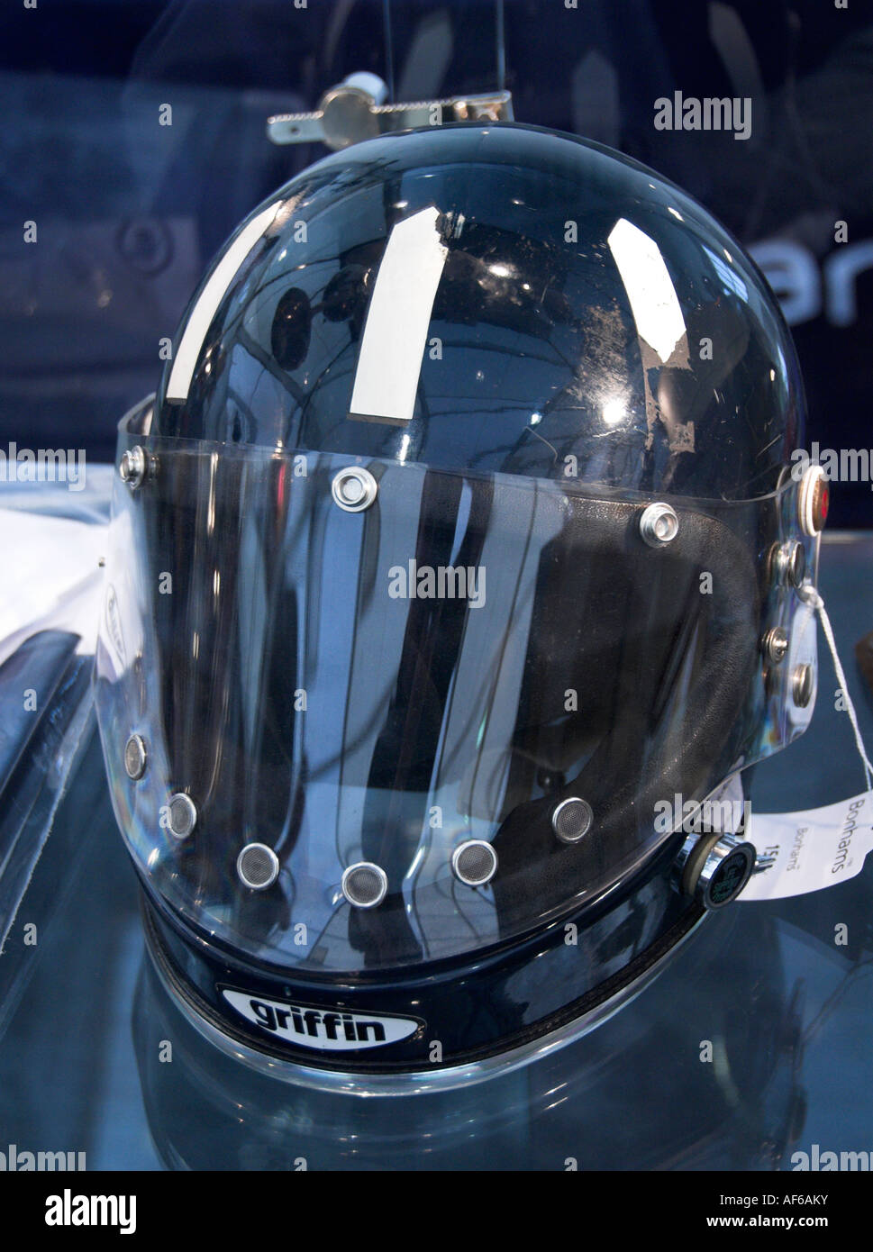 Graham Hill crash helmet For sale at the bonhams auction goodwood 2007