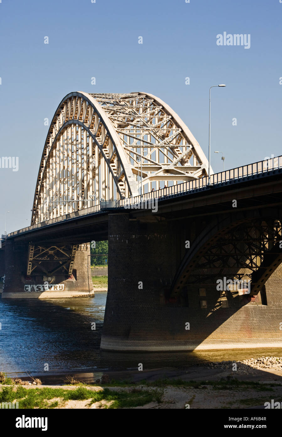 The Waal bridge at Nijmegen, Holland Stock Photo