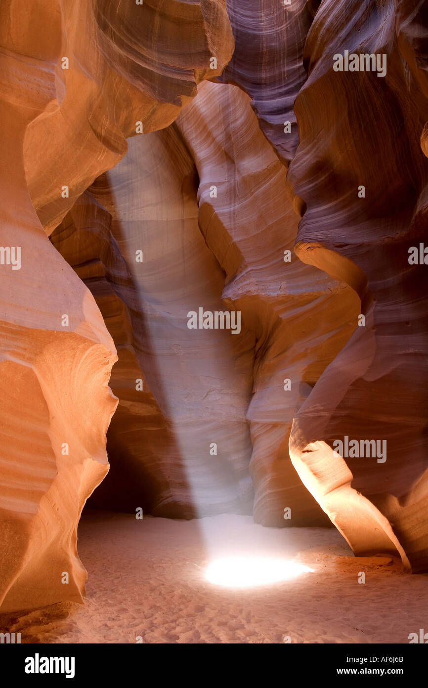 geography / travel, USA, Arizona, landscapes, Navajo reservation, Lower Antelope Canyon, at Page, Additional-Rights-Clearance-Info-Not-Available Stock Photo