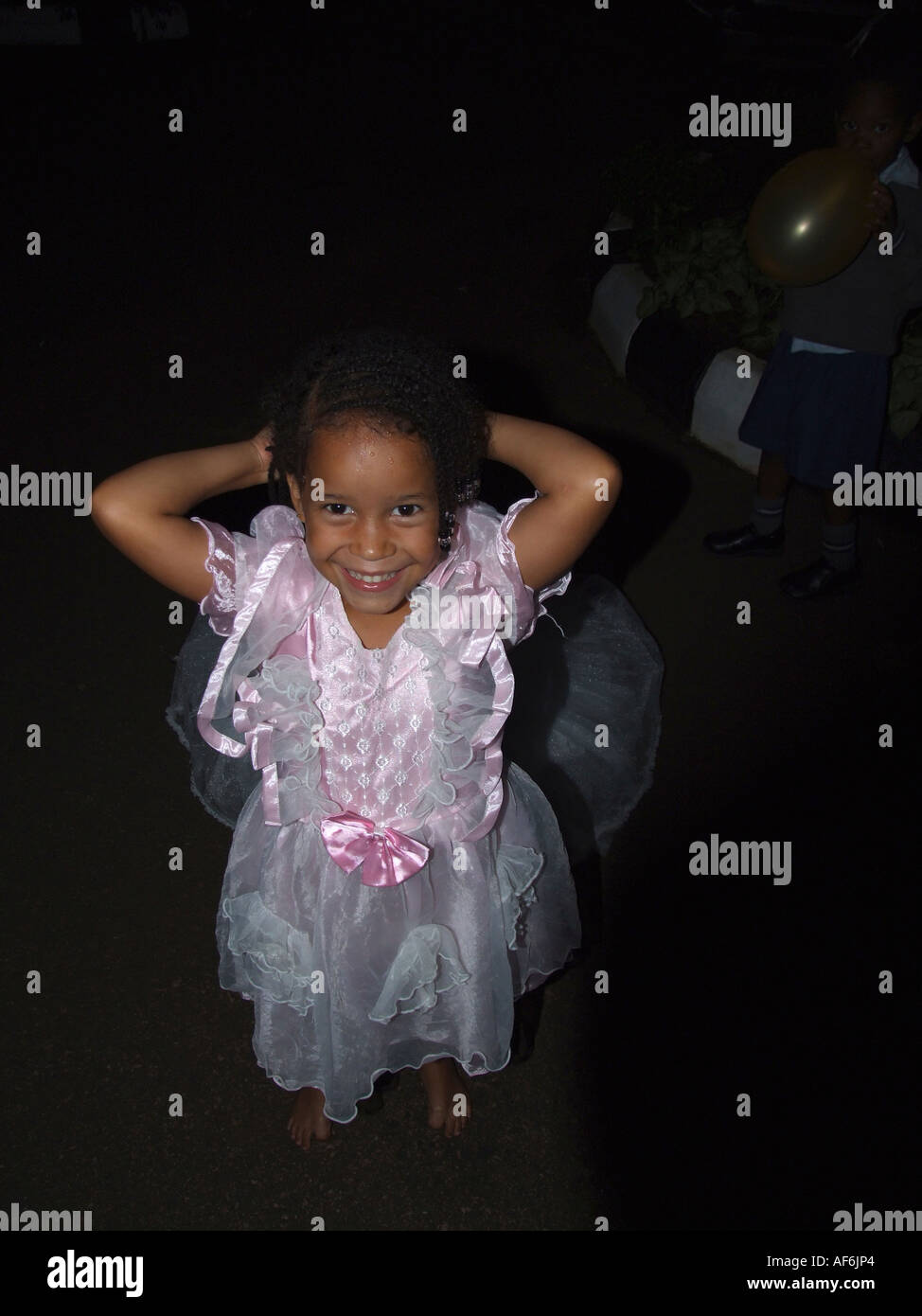 a frilly dress