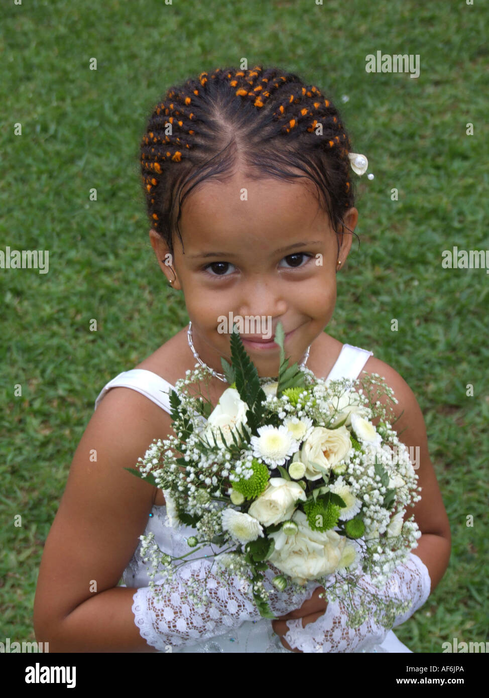 A young bridesmaid Stock Photo