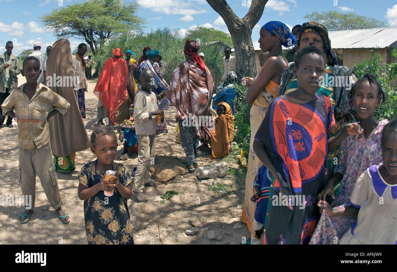 Nomadic Somali tribes using camels to carry their entire houses in