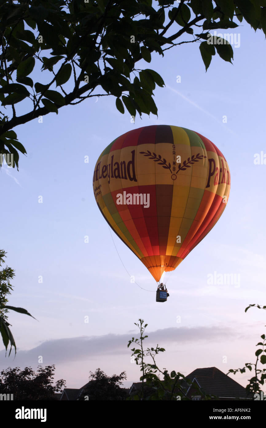 Hot air balloon 2454, lancashire,UK, Europe Stock Photo Alamy