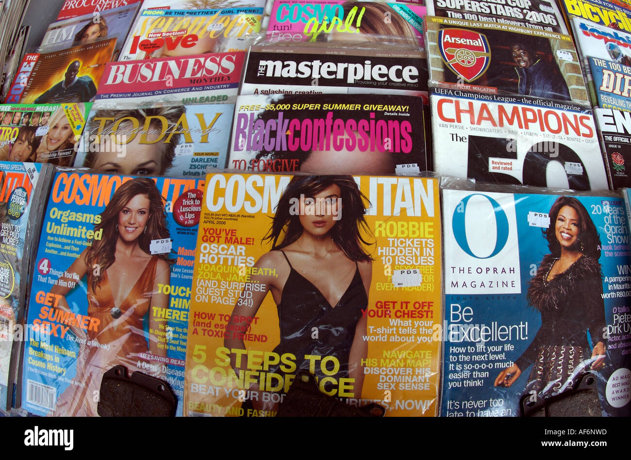 African fashion magazines for sale in Nairobi, Kenya Stock Photo Alamy
