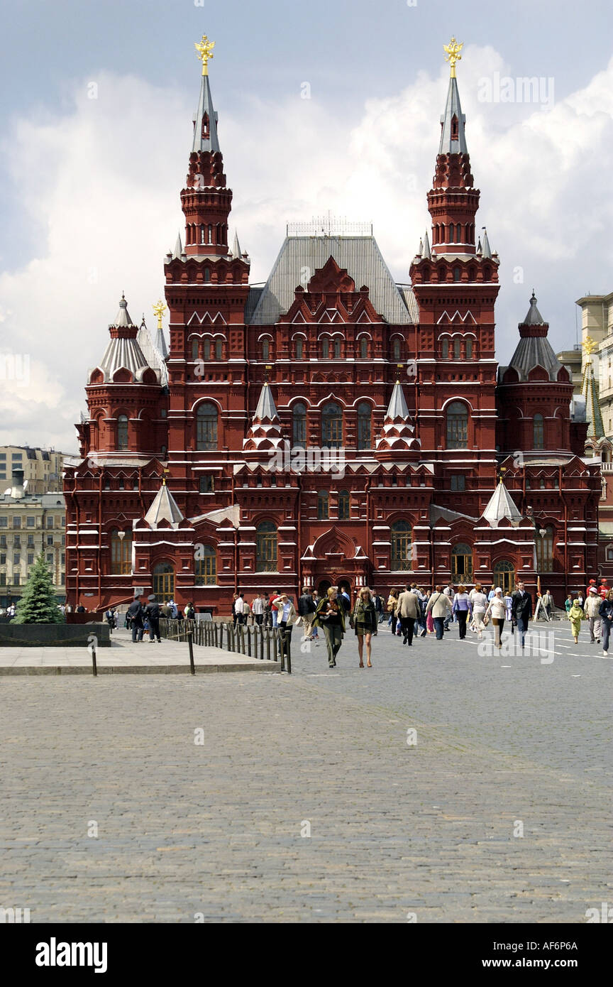 geography / travel, Russia, Moscow, museums, state historical, historic, ancient museum, exterior view, Red Square, UNESCO, World Heritage Site, national, historical, historic, ancient, Additional-Rights-Clearance-Info-Not-Available Stock Photo