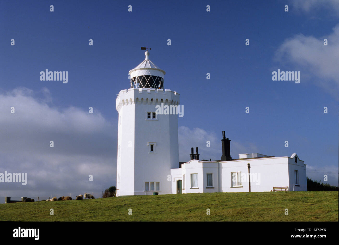 South Foreland lighthouse Saint Margarets at Cliffe, Kent Stock Photo