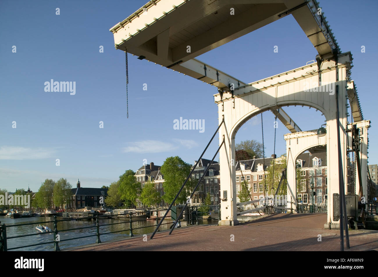 Magere Brug or Skinny Bridge River Amstel Amsterdam Holland Stock Photo Alamy