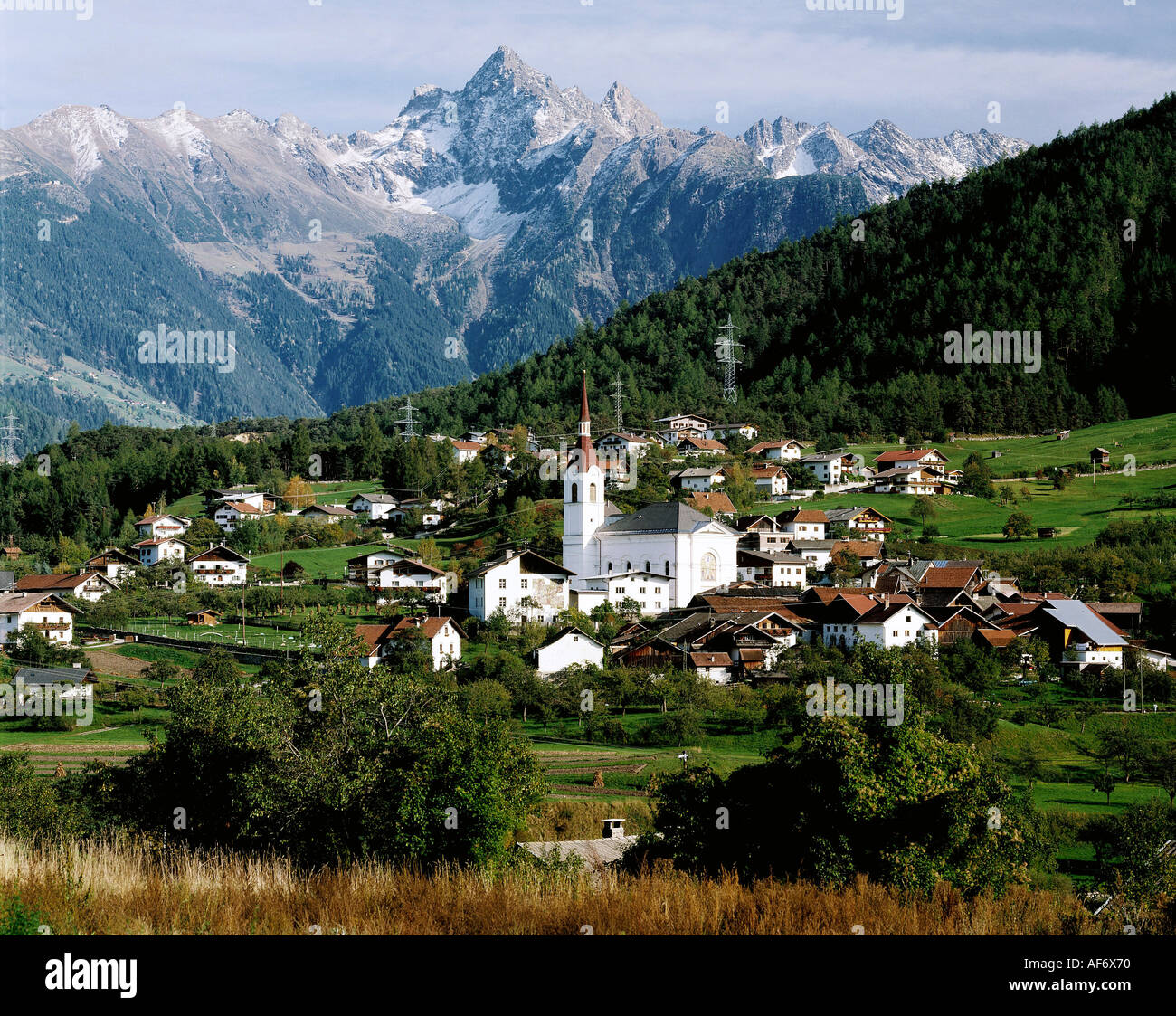 geography / travel, Austria, Tyrol, Roppen, townscape, Additional-Rights-Clearance-Info-Not-Available Stock Photo