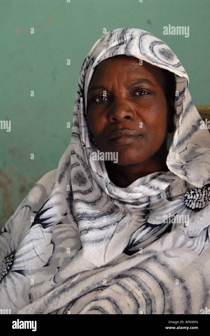 Mauritanian woman portrait Stock Photo