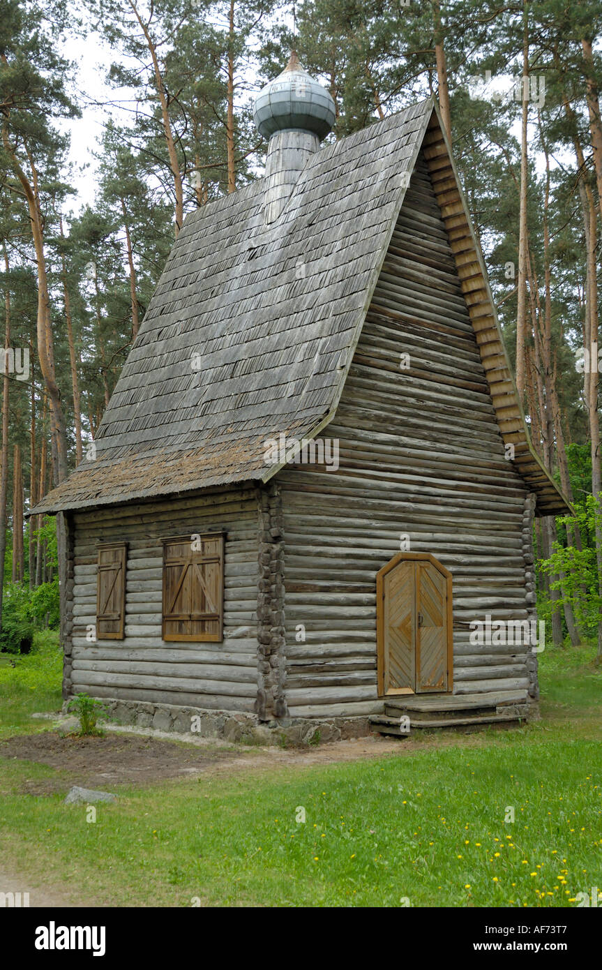 Traditional Latvian orthodox church circa mid 20th century, Lativan ...