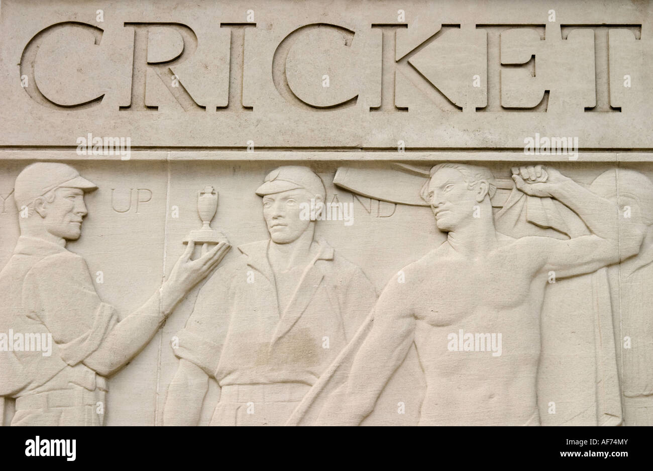 Frieze at Lord's Cricket Ground,London. Stock Photo