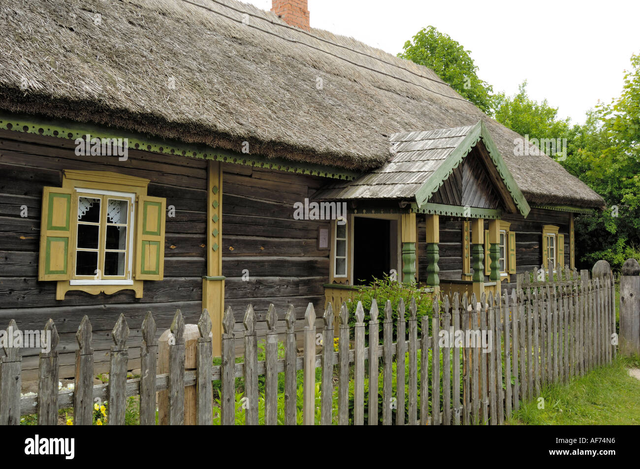 Traditional Lithuanian house from the Aukstaitija region, Lithuanian
