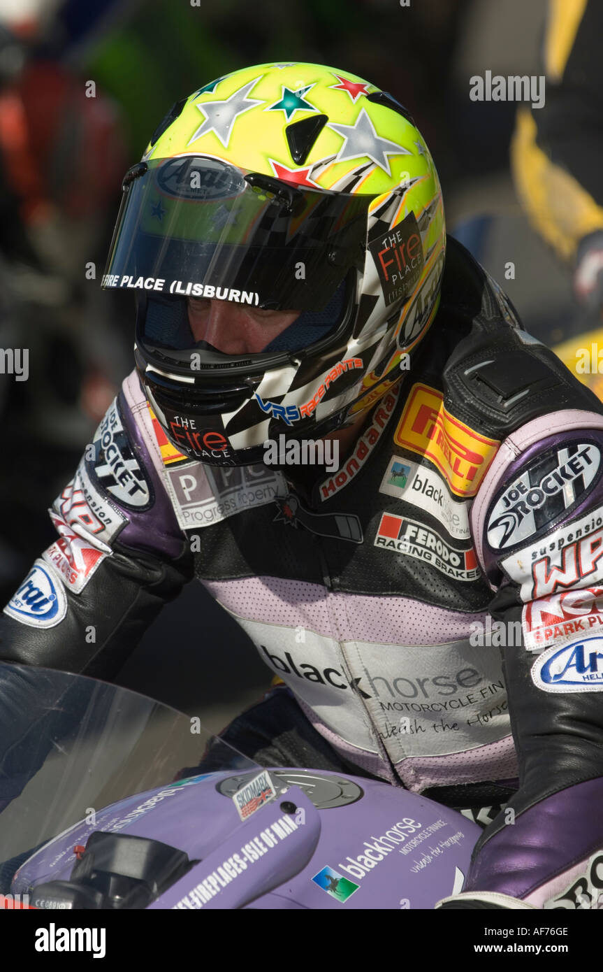 Ian Lougher Isle of man TT winner Stock Photo Alamy