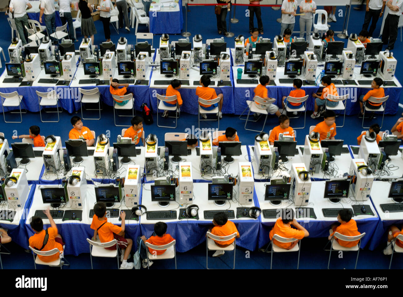 Singapore schoolchildren participating in national computer competition ...
