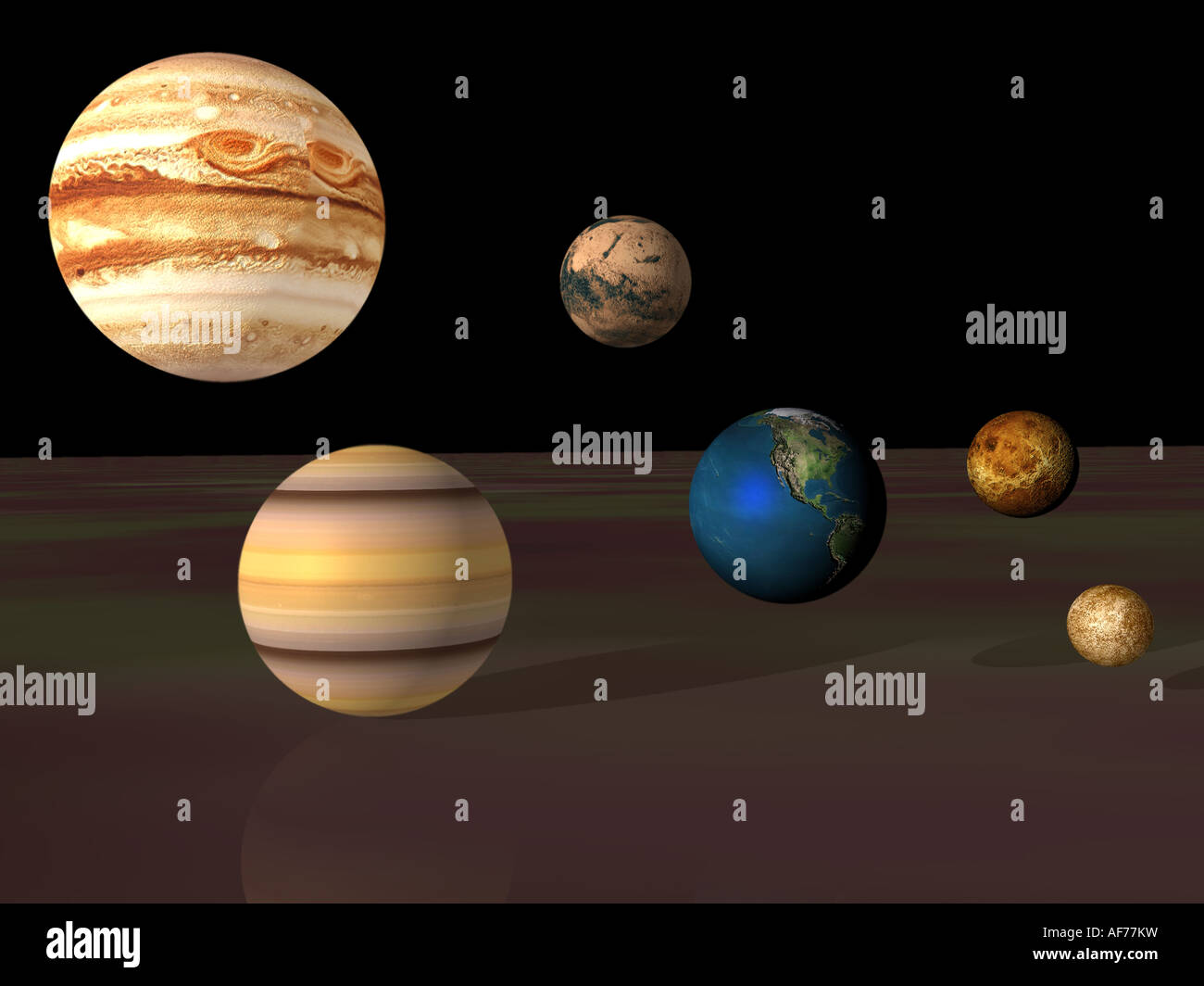 Planets In 3d Inmotion