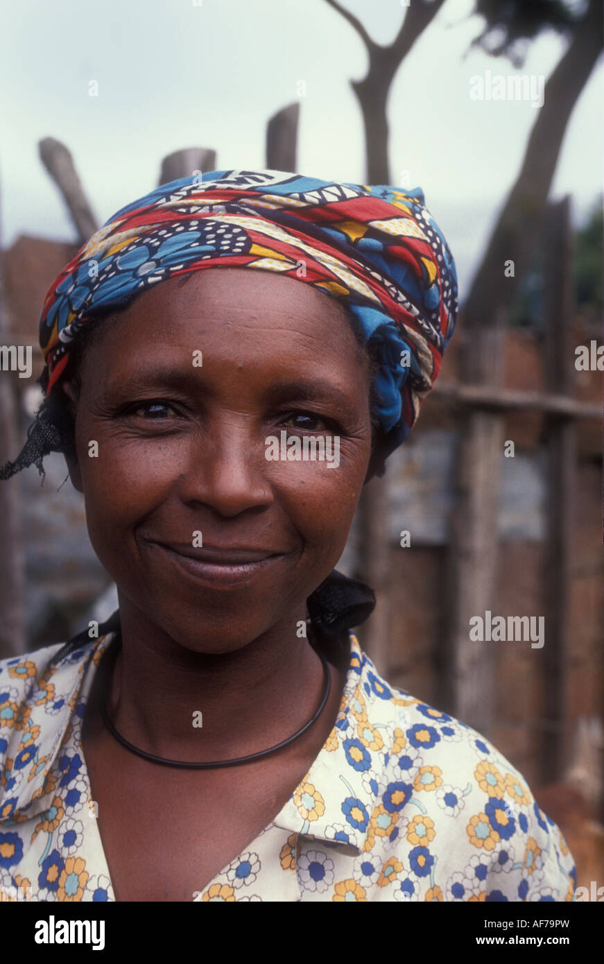 Portrait of Tanzanian woman Stock Photo Alamy
