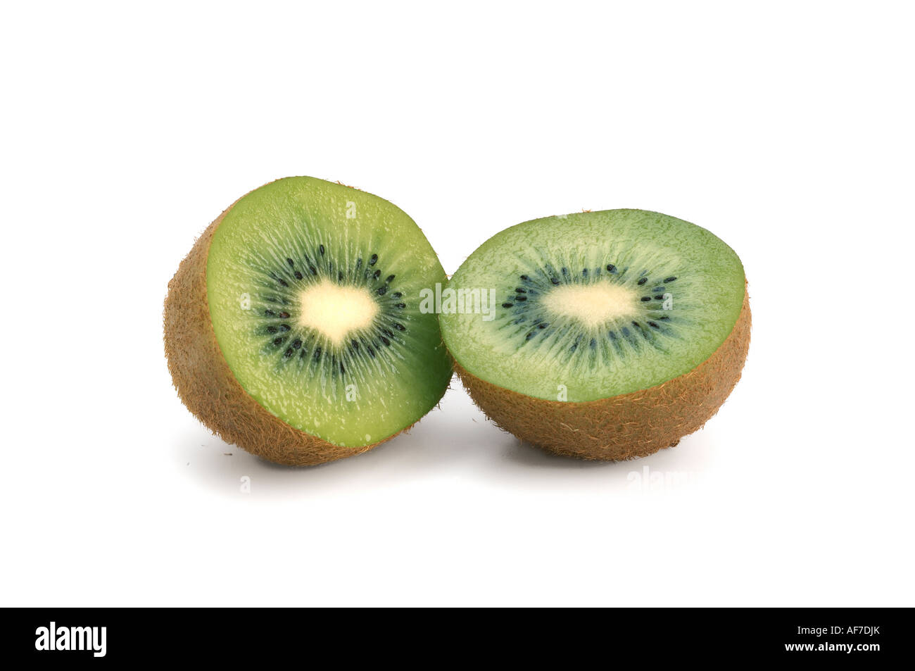 Kiwi Fruit halved Stock Photo