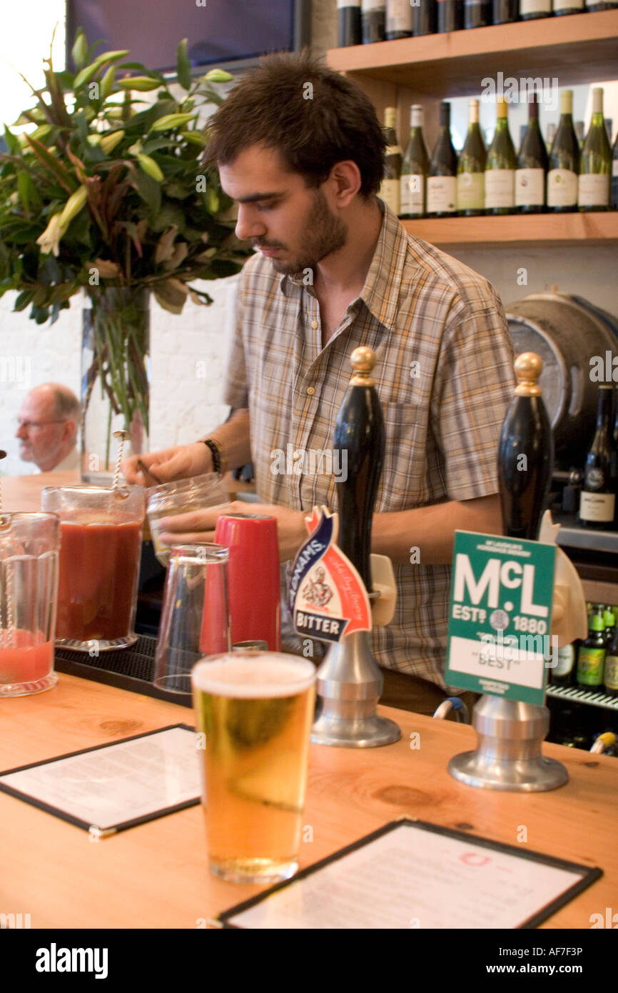 Pub on Hampstead Road NW3 Stock Photo
