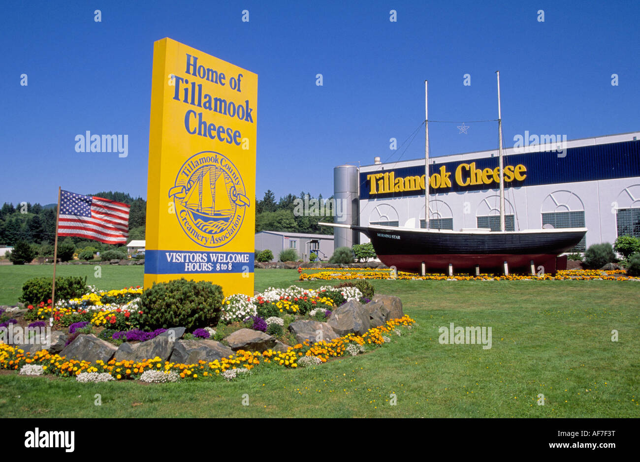 The world famous Tillamook Cheese Factory in Tillamook Oregon Stock