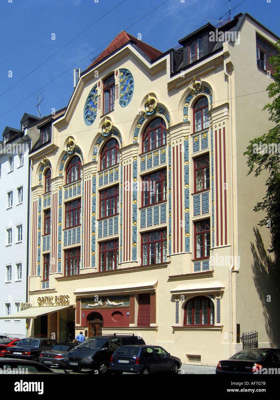 geography / travel, Germany, Bavaria, Munich, house with facade in Art