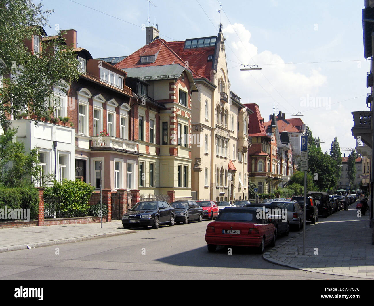 geography / travel, Germany, Bavaria, Munich, Kaiserstrasse, Schwabing,  Additional-Rights-Clearance-Info-Not-Available Stock Photo - Alamy