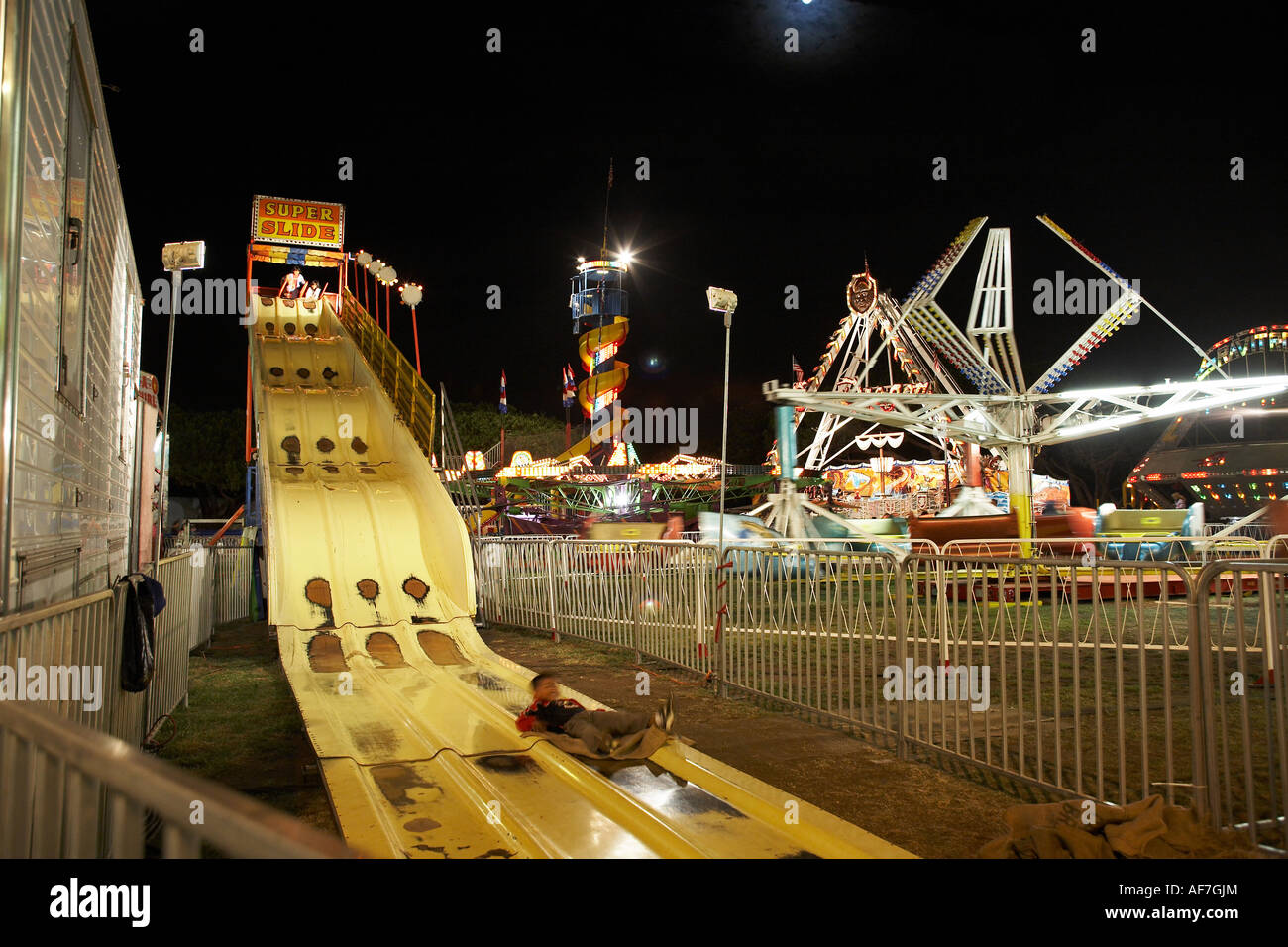 Zombie Ride at Fairgrounds Stock Photo - Alamy