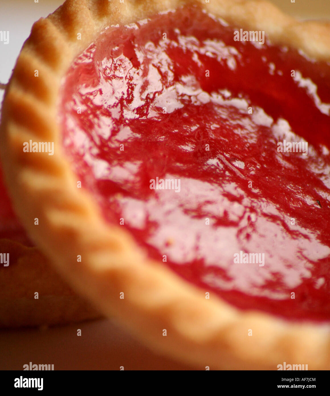 A Jam Tart Stock Photo Alamy