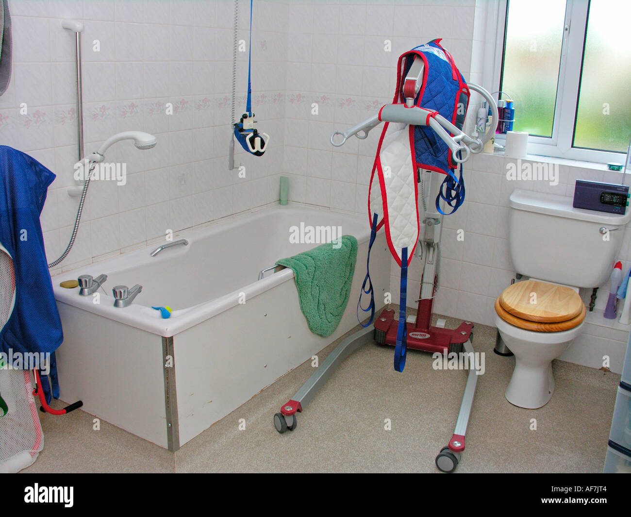 specially fitted out bathroom for a disabled person Stock Photo Alamy