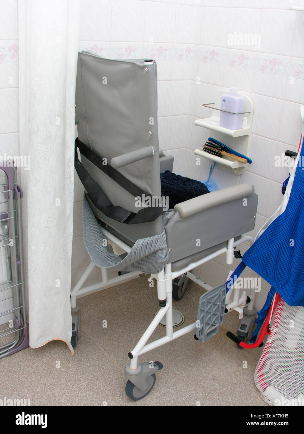 Bathroom Fitted Out With Specialised Disability Equipment For A