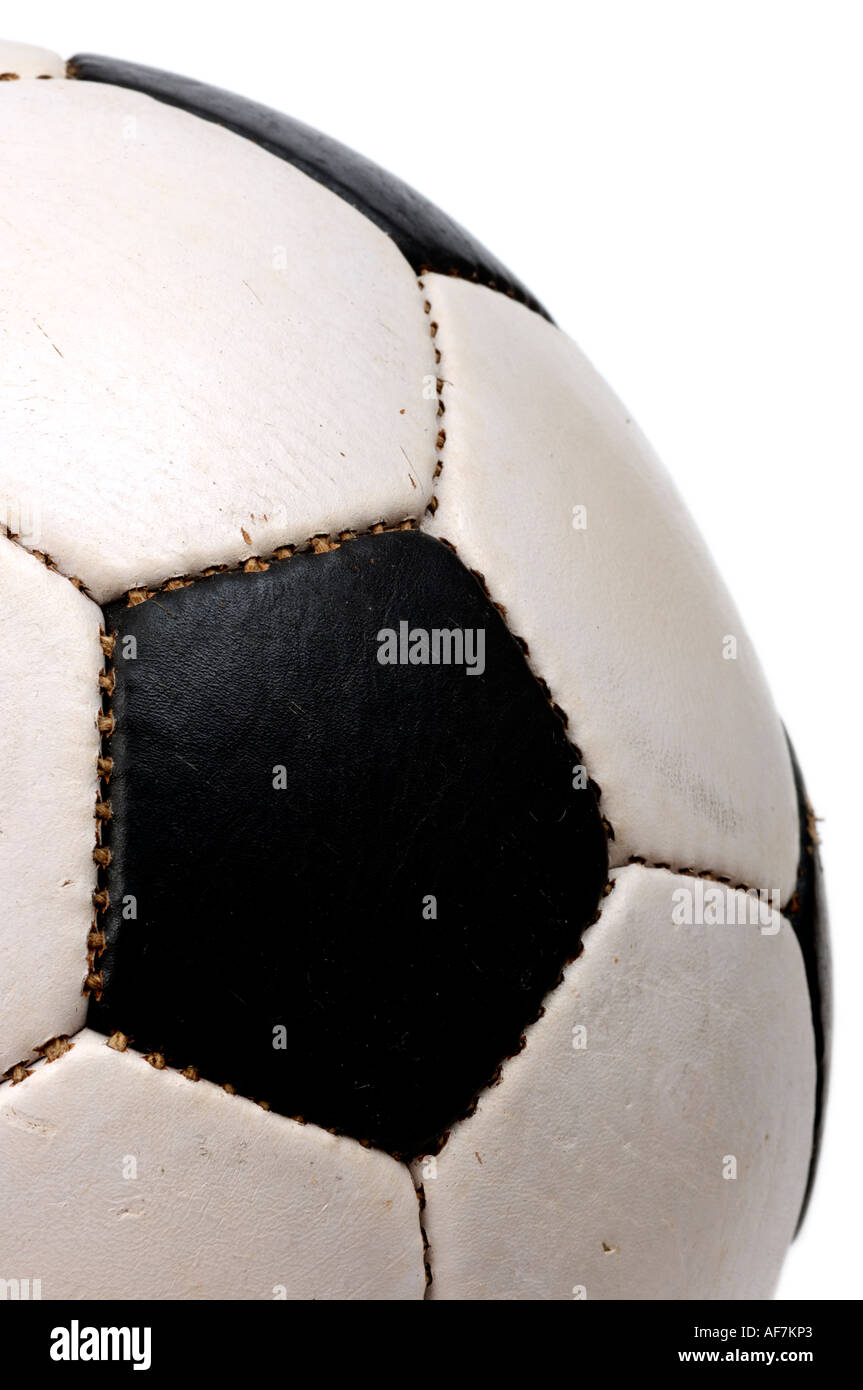 Leather football detail Stock Photo Alamy