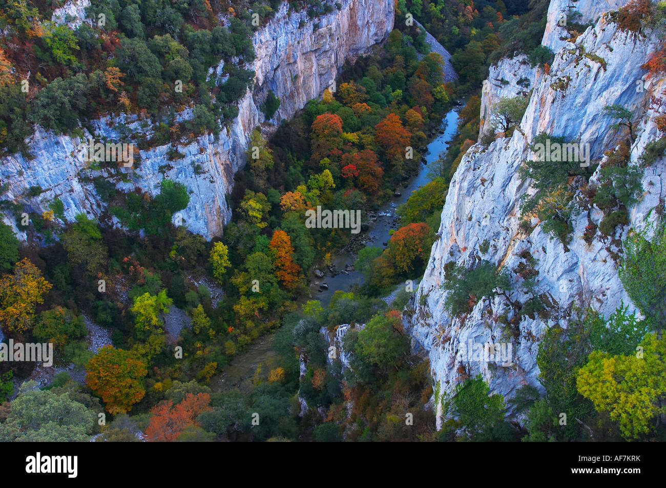 Foz de Arbayun, Domeño, Valle de Salazar, Navarra, España. Arbayun Canyon,Domeño, Salazar Valley, Navarre, Spain. Stock Photo