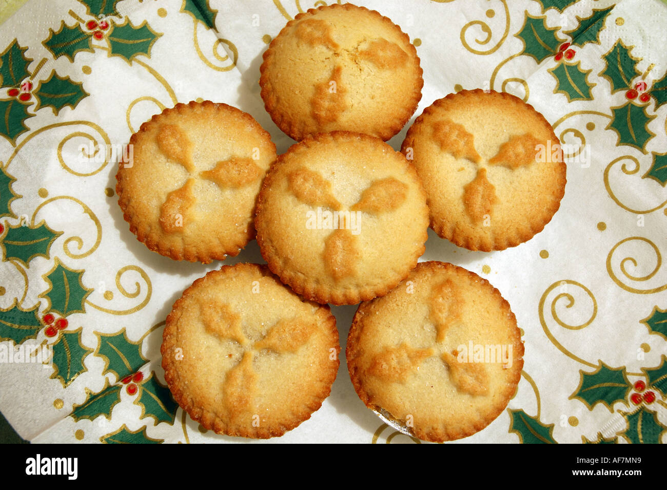Christmas mince pies Stock Photo