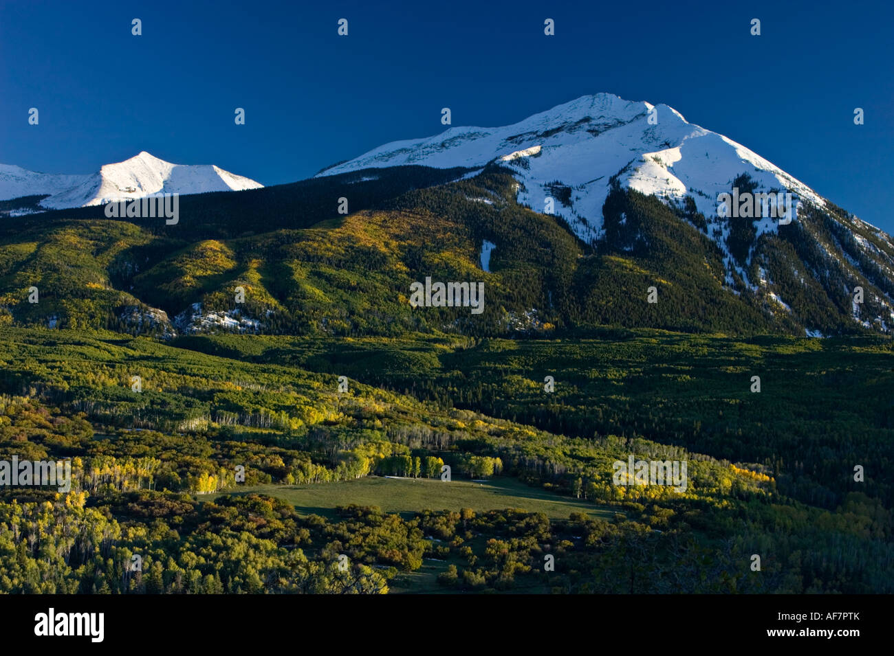 Fall color in Rocky mountains Stock Photo - Alamy