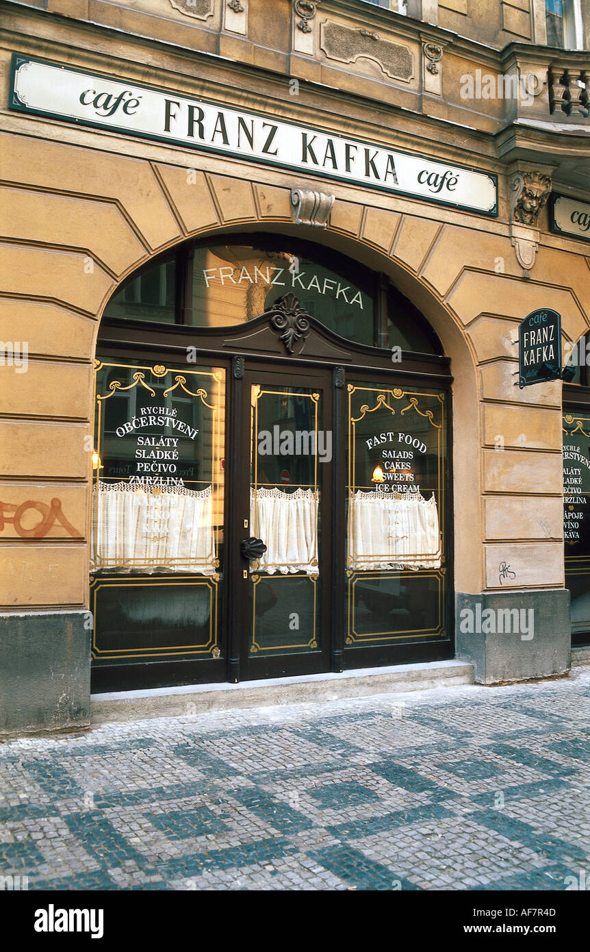 'geography / travel, Czech Republic, Prague / Praha, gastronomy, 'Franz Kafka Café', exterior view ' Stock Photo