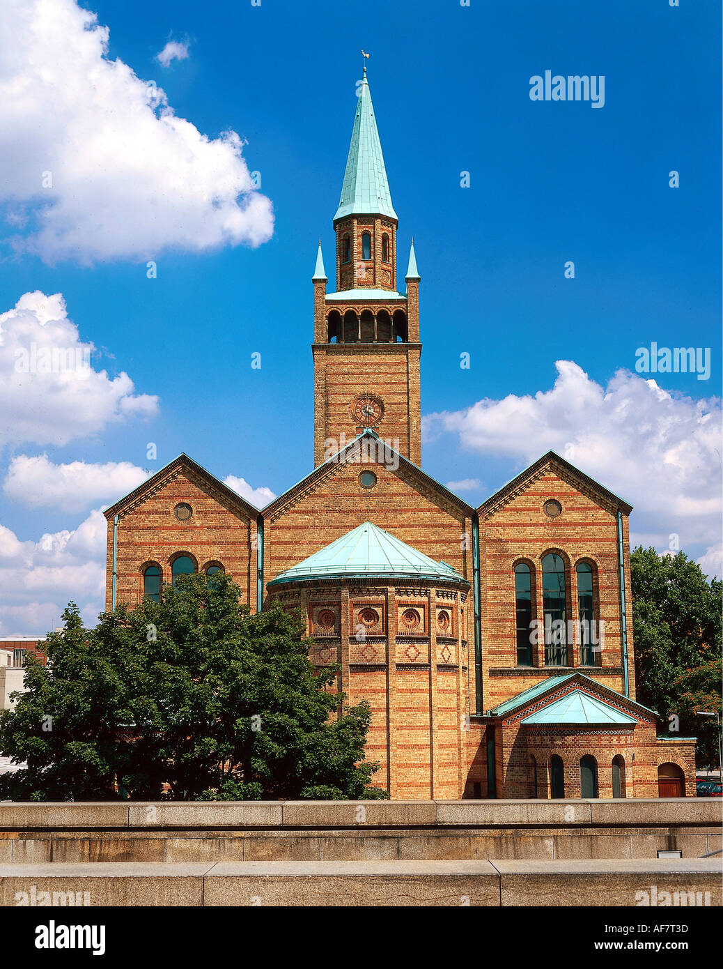 geography / travel, Germany, Berlin, buildings, church, St. Matthaeus Church, exterior view, Additional-Rights-Clearance-Info-Not-Available Stock Photo