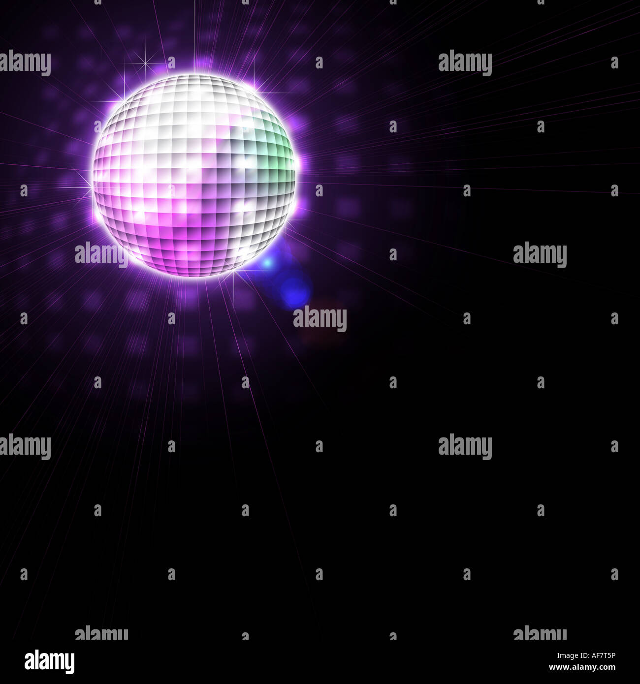 Disco ball illustration Stock Photo - Alamy