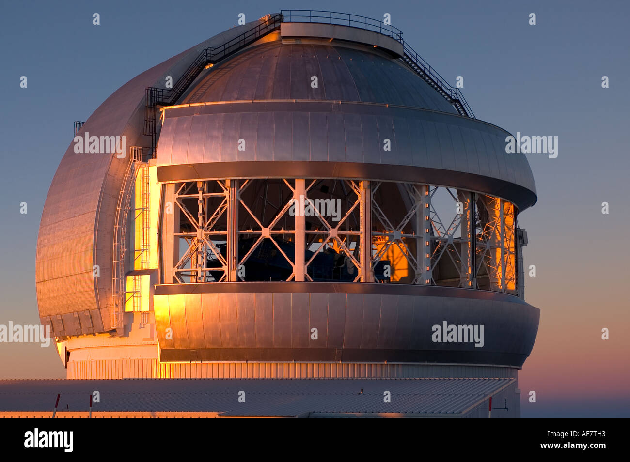 Gemini northern 8 meter telescope at Mauna Kea observatory Hawaii Stock