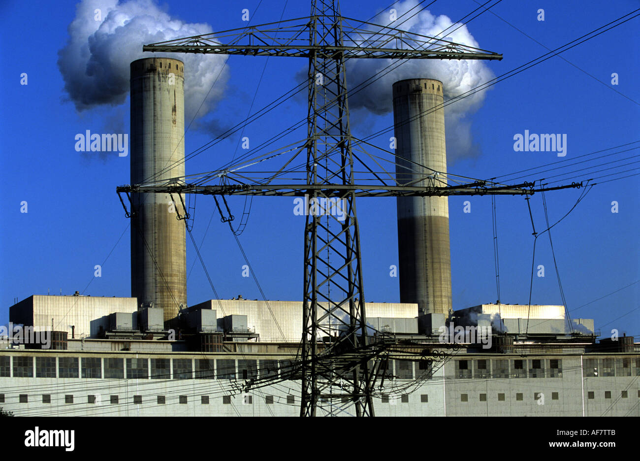 Frimmersodrf coal-fired power station, Germany. Stock Photo