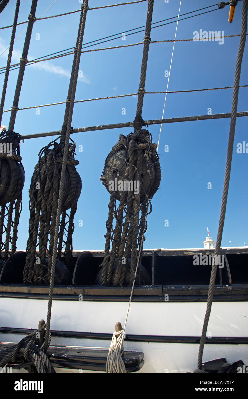 Armoured warship deck rigging hi-res stock photography and images - Alamy