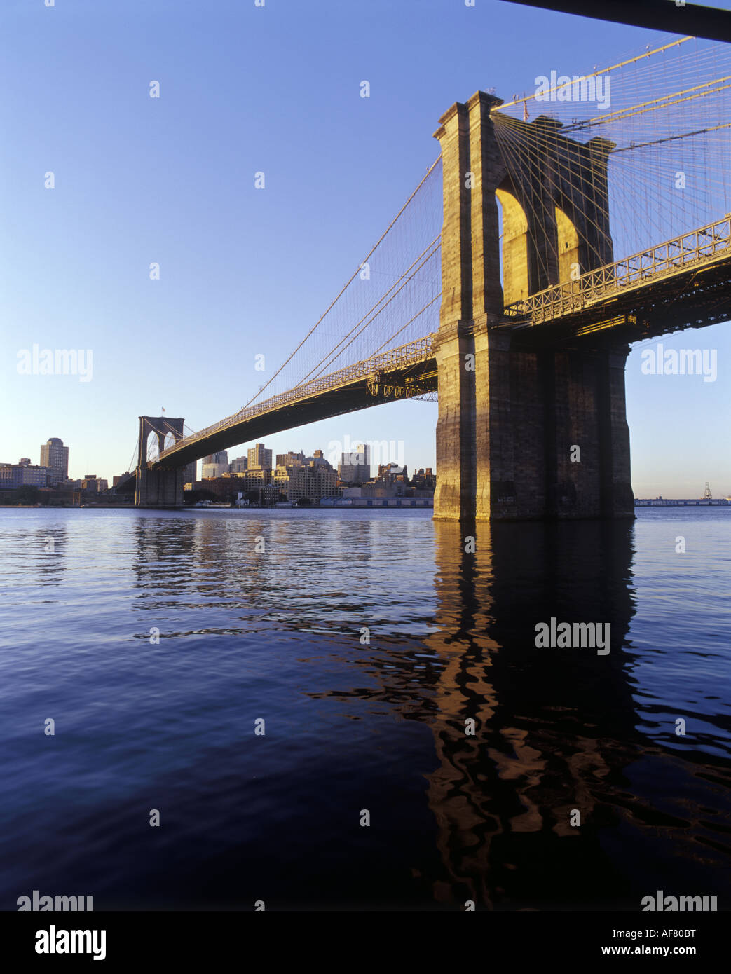 BROOKLYN BRIDGE BROOKLYN SKYLINE NEW YORK CITY USA Stock Photo - Alamy